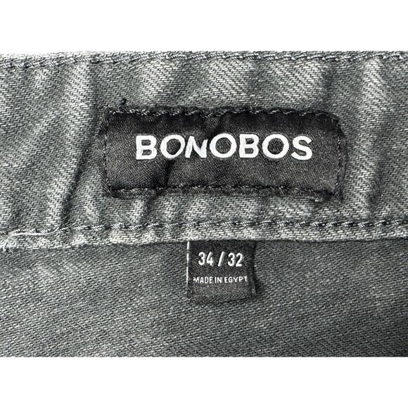 Bonobos Denim Men’s Slim Tapered Leg Raw Hem Gray Denim Jeans - Size 34x29 - Picture 6 of 8